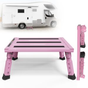 DEPSUNNY Adjustable Height Aluminum RV Step