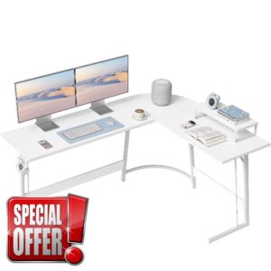 CubiCubi L Shaped Gaming Desk Computer Office Desk