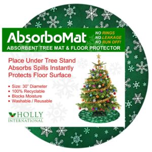 Holly International Waterproof Christmas Tree Mat & Floor Protector