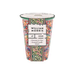 William Morris At Home Peacock & Bird Clementine & Clove Scented Candle | Cruelty Free & Vegan Friendly | 180g