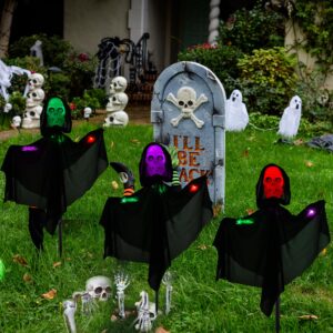 NEXVIN Halloween Decorations Outdoor Skeleton Ghost