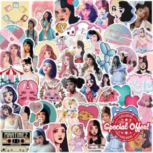 Melanie Martinez Sticker Singer Sticker Set 50 Pieces Cute Decoration for Car Laptop Skateboard Bicycle Moped Motorcycle Bicycle Computer Suitable for Adults Childre