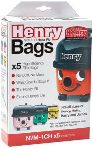 Henry NVM-1CH/907076 HepaFlo Vacuum Bags