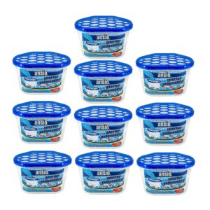 ANSIO Dehumidifier 500ml Pack of 10 Condensation Remover Moisture Absorber Dehumidifiers for Damp