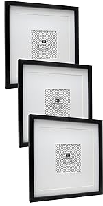 Square photo frame 12 x 12'' frame 30x30cm picture frame black 10x10''frame with mount