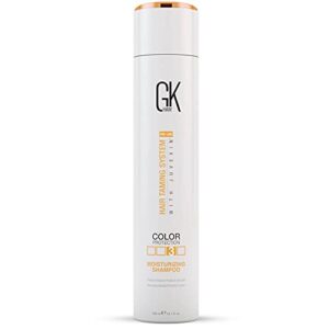 GK HAIR Global Keratin Moisturizing Shampoo 300ml for Color Treated Helps in Maintaining a Hair Treatment Dry Damaged Curly Frizzy Hair Paraben Sulfate Free for Men and Wome