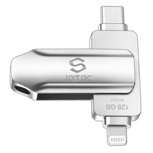Apple MFi Certified 128GB Photo-Stick-iPhone-Flash-Drive Thumb-Drive-For-iPhone 15/14/13/12 External Storage iPad Lightning USB C Android Photo-Storage-iPhone-Memory Photo-Tansfer-Stick-iPhone-Backup