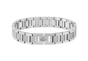 Lacoste Men's METROPOLE Collection Link Bracelet Embellished with Petit Piqué Patte