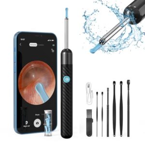 Ear Wax Removal Kit 1080P Wireless Otoscopes Earwax Removal Camera with 6 LED Lights Visual Ear Cleane
