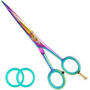 Candure Hairdressing Scissor Hair Scissor for Professional Hairdressers Barbers Stainless Steel Multi Color Hair Cutting Shears for Salon