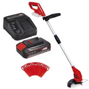 Einhell Power X-Change 18/24 Cordless Strimmer With Battery And Charger - 18V Lightweight Battery Grass Trimmer With 20 x Blades