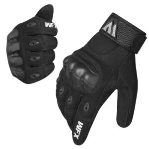 WFX Motorcycle Gloves Full Finger Touchscreen Breathable Protective Motorbike Gloves for Riding Road Racing Climbing Motocross Racing Cycling BMX ATV MTB for Men and Wome