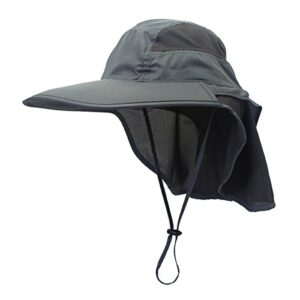 gg st Sun Hat Men & Women UPF 50+ Mesh Summer Protection Outdoor UV Cap with Neck Flap Breathable Packable Hunting Fishing Beach Ha