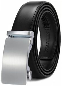 CHAOREN Belts for Men - Mens Belt Leather 1 3/8" for Jeans - Micro Adjustable Ratchet Belt Fit Everywhere…