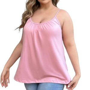 GYZXHK Womens Loose Camisole Top with Built in Padded Bra,Comfort Casual Padded Camisole
