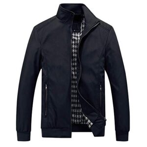 YOUTHUP Mens Summer Bomber Jackets Casual Lightweight Windbreaker Sports Jacket Cargo Outwea