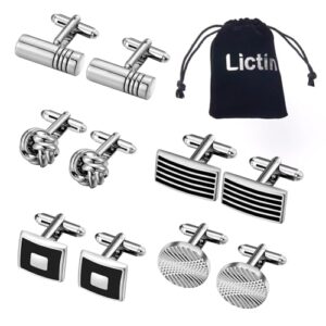 Lictin Men's Cufflinks Cuff Links for Men