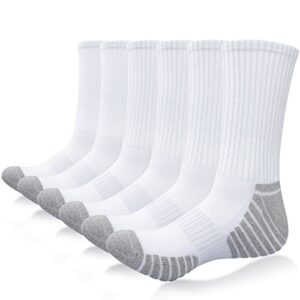 Alaplus Mens Socks Wicking Breathable Cushion Comfortable Casual Crew Socks Outdoor Multipack Performance Hiking Trekking Walking Athletic Socks