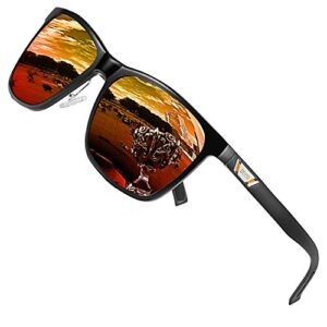 DUCO Unisex Metal Classic Polarised Sunglasses Mens with UV400 Protection for Outdoor Sports 3029H