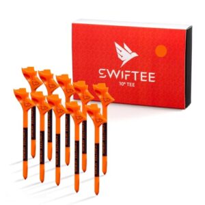 SWIFTEE Premium 10 Degree Golf Tees for Driver or Iron - Help Reduce Spin & Slice