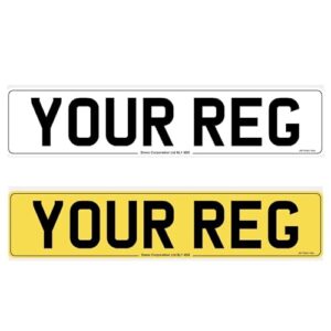 Standard Number Plates Pair - Front & Rear Number Plate