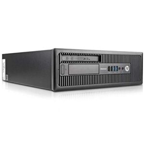 HP EliteDesk 800 G1 SFF Quad Core i5-4570 3.20GHz 8GB 256GB SSD DVDRW WiFi Windows 10 Professional Desktop PC Computer (Renewed)