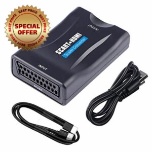 Scart to HDMI Converter with HDMI Cable