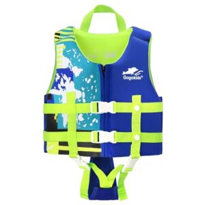 Gogokids Swim Vest Float Jacket - Kids Swimming Training Flotation Buoyancy Swimsuit with Adjustable Safety Straps for 15-35kg Child