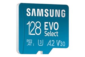 Samsung EVO Select 128GB microSDXC UHS-I U3 130MB/s Full HD and 4K UHD Memory Card inc. SD-Adapter (MB-ME128KA/EU)