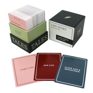 Conversation Cards for Families - 150pcs Life Story Interview Cards Kit - Get to Know Parents and Grandparents for Family Game Night - Family Dinner Conversation Cards -Pictionary Game for Family