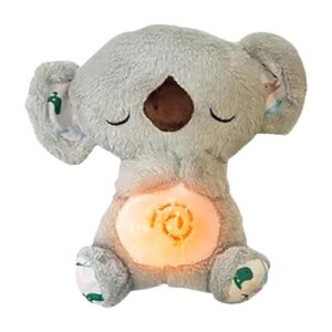 FAHOI Breathing Koala Sleeping Toy with Lights & Music