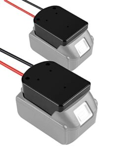 TPDL 2PCS Battery Adapter Power Wheels Converter for Makita 18V Battery BL1815 BL1830 BL1840 BL1850 Dock Power Connector with 14 AWG Wire Cable for Power Tool Climbing DIY