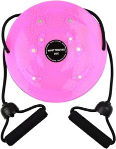 Waist Whisper | Waist Whisper Exercise | Body Shaping Waist Twisting Disc | Weight Whisper | Core Workout Equipment for Exercise Waist Twisting Disc with Resistance Band Full Body