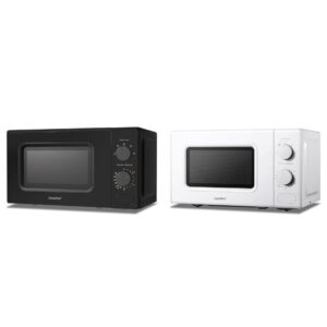 COMFEE' 700W 20L Black Microwave Oven With 5 Cooking Power Levels