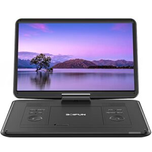 17.5" Portable DVD Player with 15.6" Large HD Swivel Screen