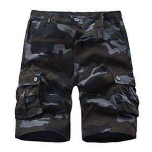 APTRO Mens Cargo Shorts Combat Casual Cotton Shorts with Multi Pockets Workwear CG02