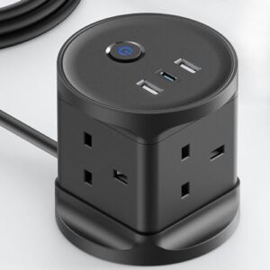 Cube Extension Lead with USB Slots