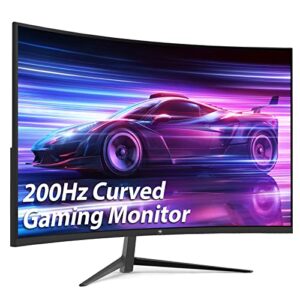 Z-Edge 27 Inch Curved Gaming Monitor 200Hz 1ms MPRT Full HD 16:9 Curved Screen 350cd/m² Brightness