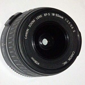Canon Zoom Lens EF-S 18-55 mm 1:3.5-5.6 II Diameter 58 mm without Image Stabiliser Suitable for All Canon APS-C Cameras (Renewed)