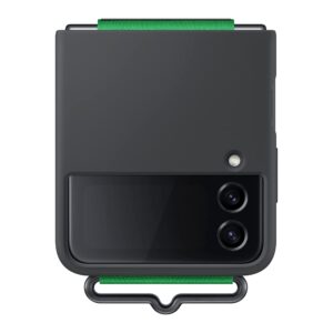 Samsung Galaxy Z Flip4 Official Silicone Cover with Strap Black
