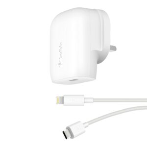 Belkin 30W USB C Wall Charger with USB-C to Lightning Cable