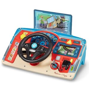 Melissa & Doug - Paw Patrol Wooden Dashboard and Steering Wheel