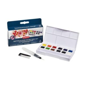 Derwent Watercolour Paint Pan 12 Set