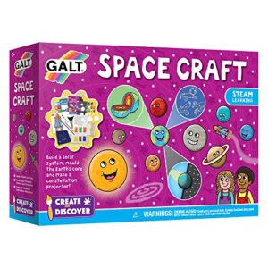 Galt Space Craft - Create and Discover STEAM Learning Arts and Crafts Kit for Kids-7 Fun Space Activities and Guide Book-Science and Crafting Set for Children -Boys and Girls Gifts - Ages 5 Years Plus