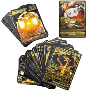 55 Anime black Foil Cards