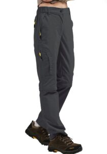 Jessie Kidden Walking Trousers Women Cargo Pants Waterproof Summer Lightweight Quick Dry Convertible Stretch Outdoor Casual UPF 50 Running Cycling Zip Off Capri