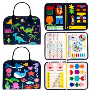 Toddler Perks Busy Book - Busy Board Sensory Toy for Ages 1 2 3 4 5