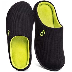 VeraCosy Men's Two-Tone Memory Foam Slippers