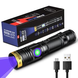 DARKBEAM UV Light Torch Ultraviolet Flashlight Rechargeable 365nm
