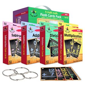 Set of 4 Math Flash Cards: Addition